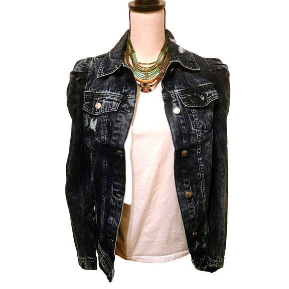 Handmade Green Gold Tribal Necklace Boho - Picture 7 of 10